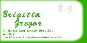 brigitta gregor business card